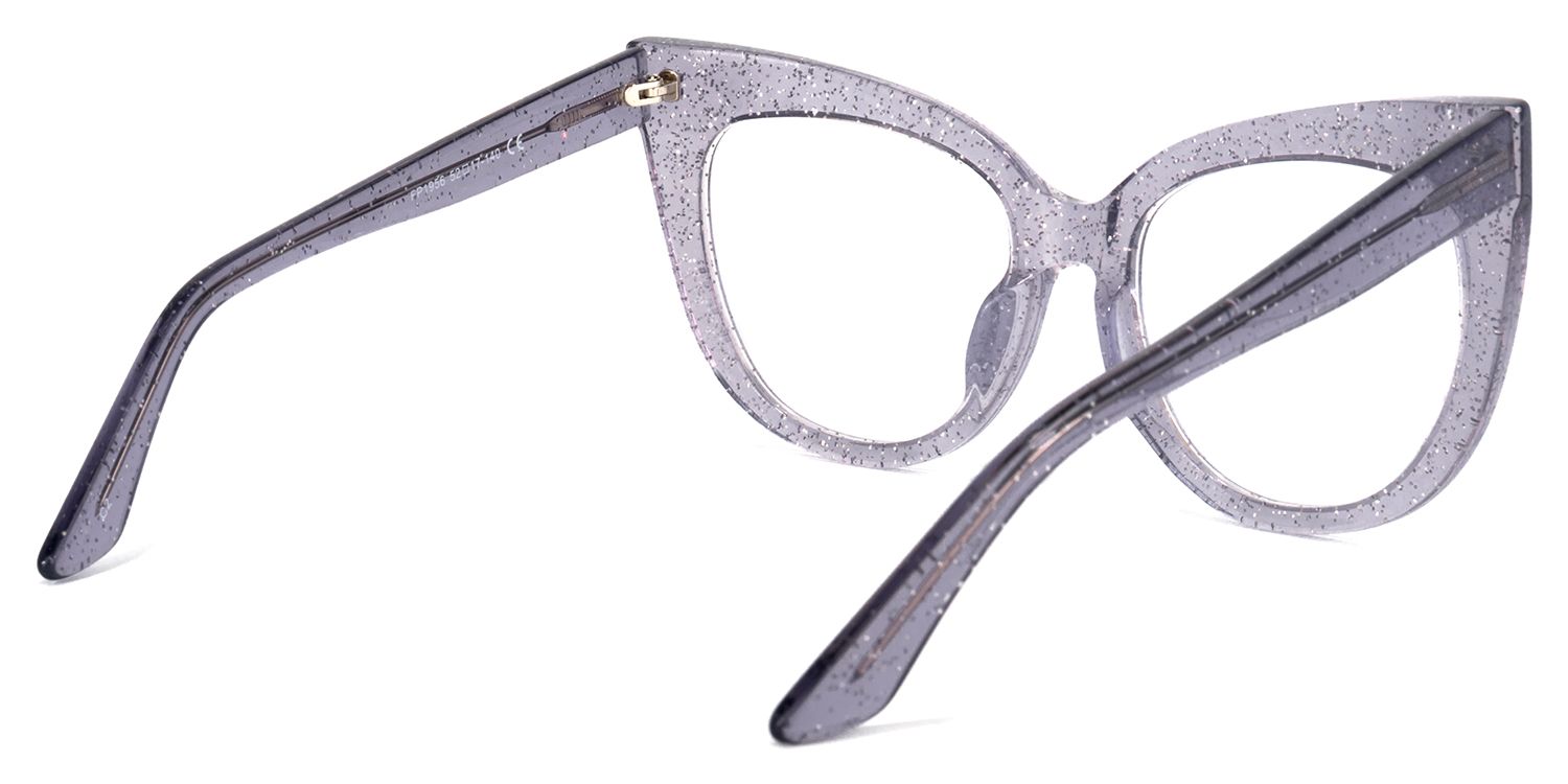 Trenton Cateye Gray Glasses | ZEELOOL UK4