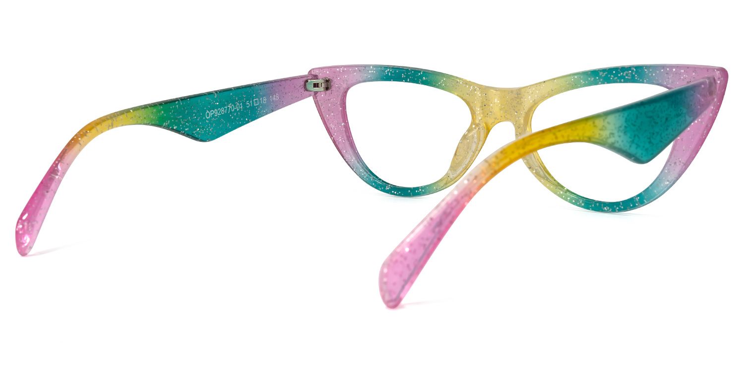 Harding Cateye Rainbow Glasses | ZEELOOL UK4