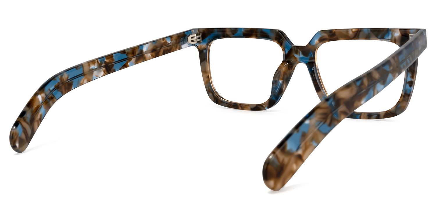 Pitts Square Blue-Floral Glasses | ZEELOOL UK4