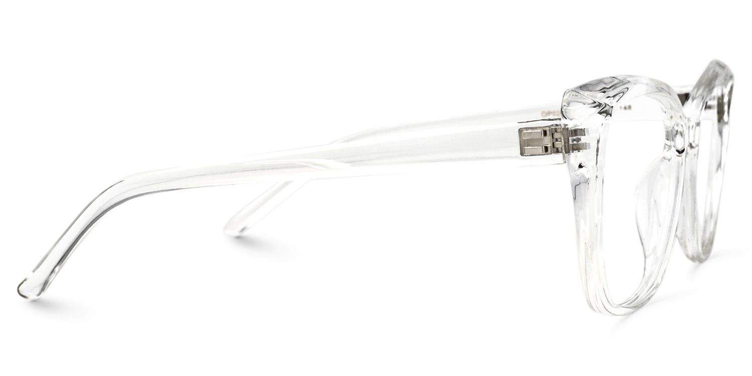 Farris Clear Classy Cat eye Frame Glasses | ZEELOOL UK2