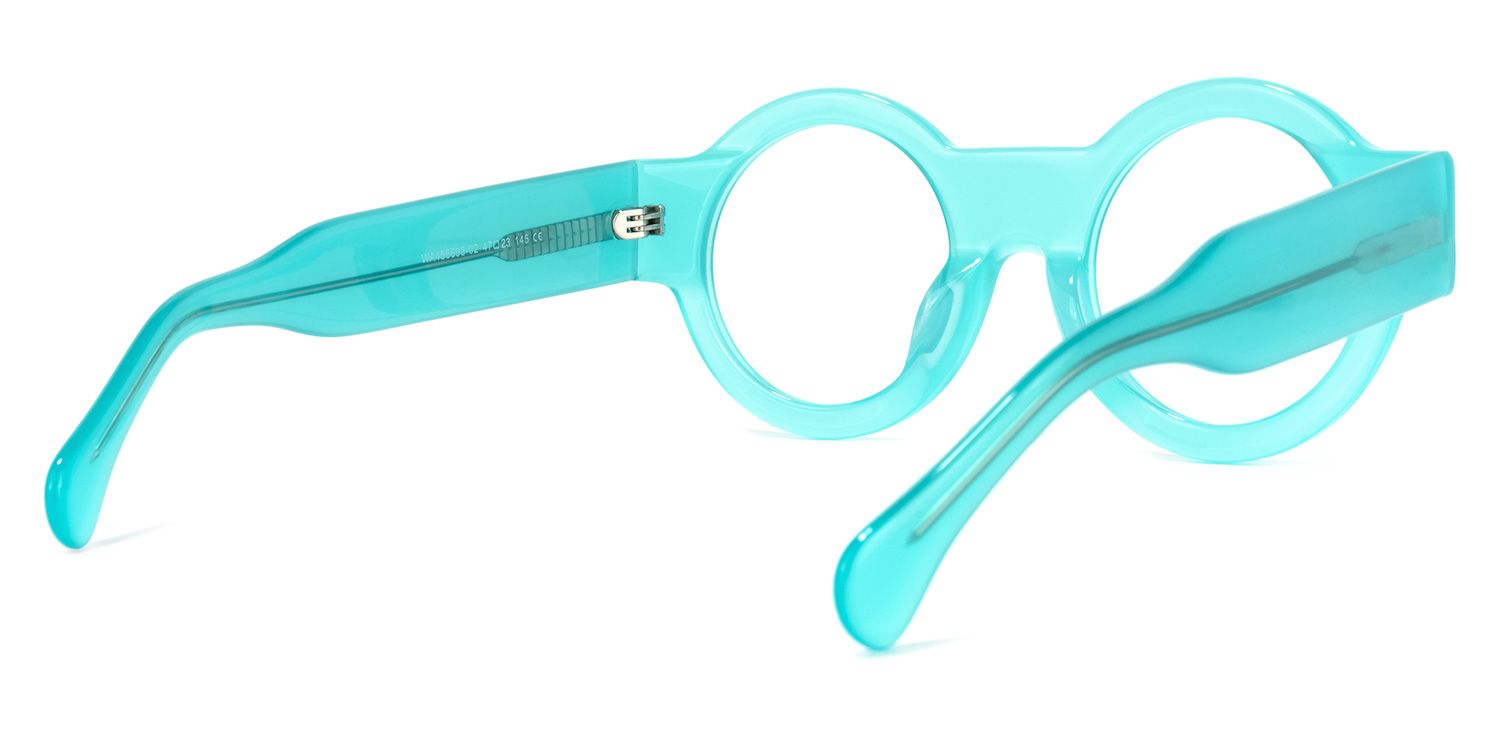 Hardnett Round Turquoise Glasses | ZEELOOL UK4