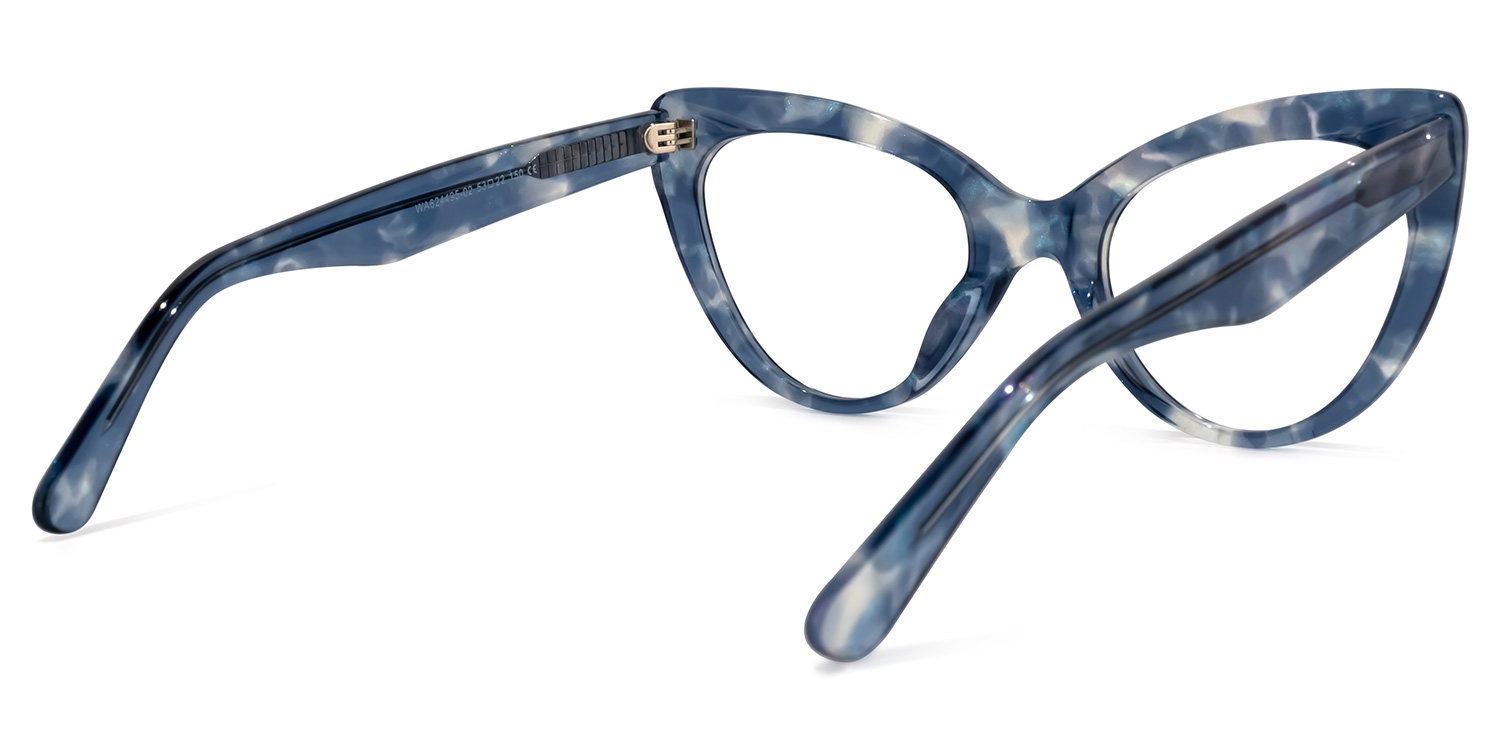 Stjules Cateye Blue Eyeglasses with Acetate Frame4