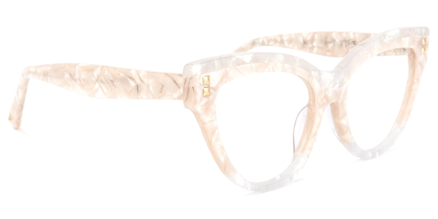 Cascata Cateye Creamy Glasses | ZEELOOL UK2
