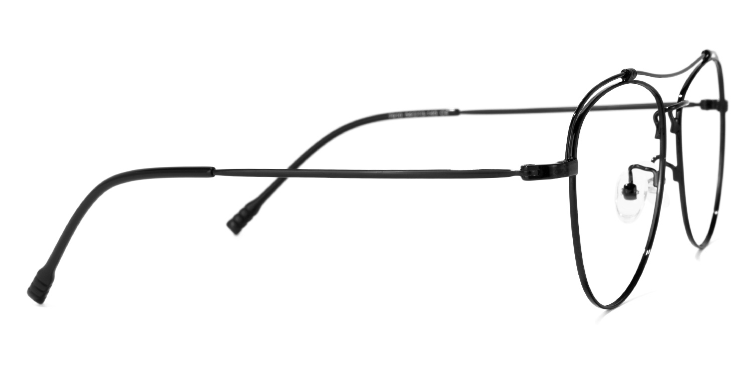 Terica Aviator Black Glasses | ZEELOOL UK2