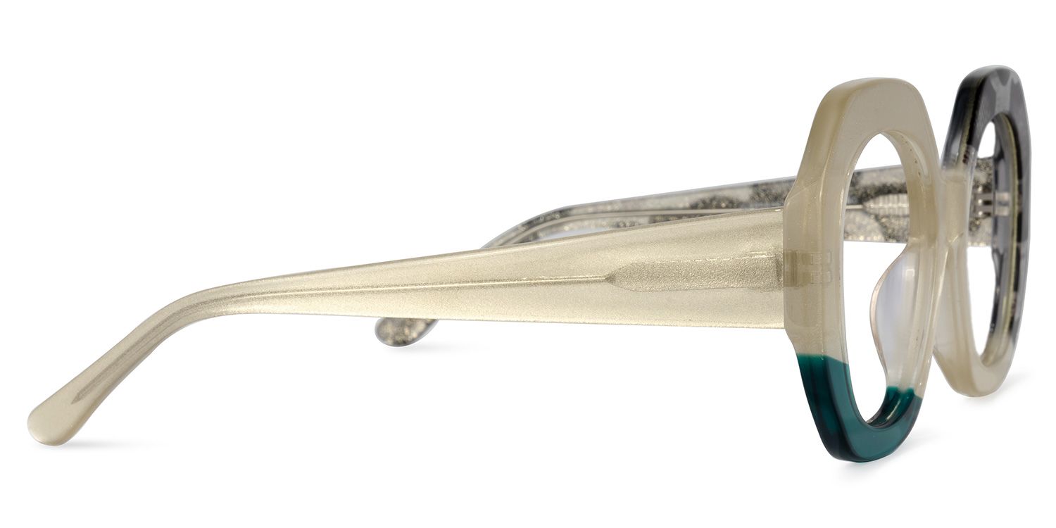 Kinkle Geometric Snake-Skin Glasses | ZEELOOL UK5