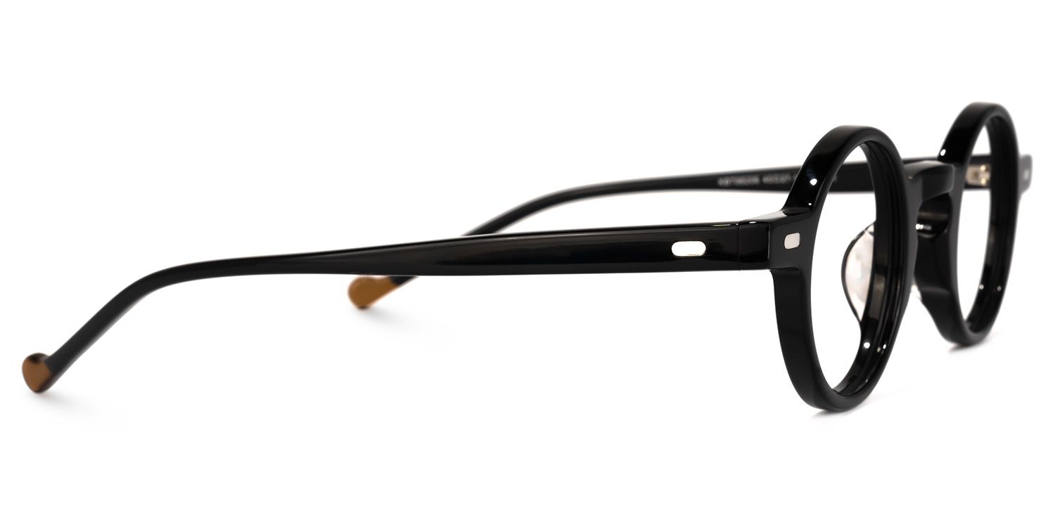 Danielle Round Black Glasses | ZEELOOL UK2