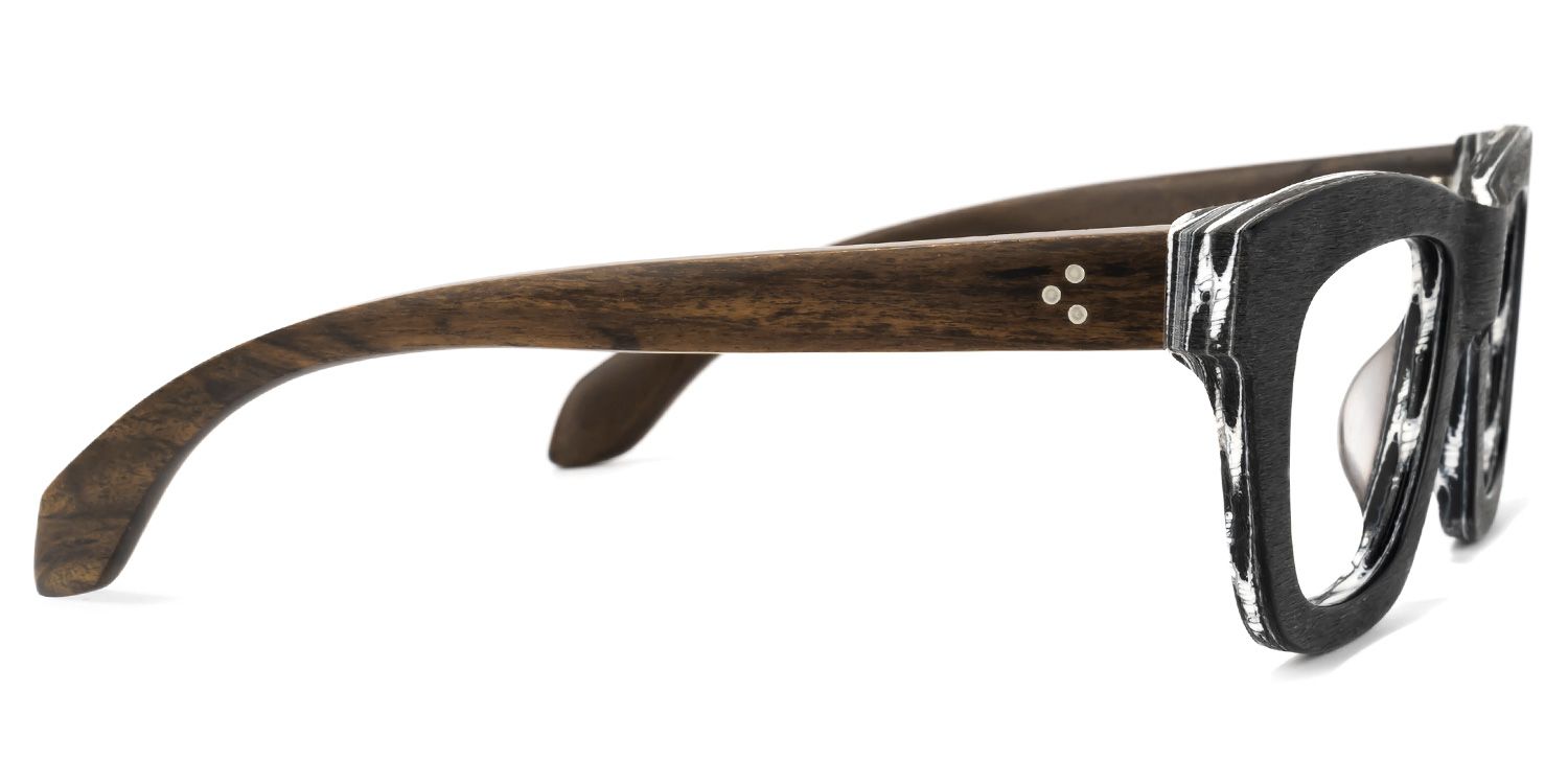 Sharnel Square Black Glasses | ZEELOOL UK