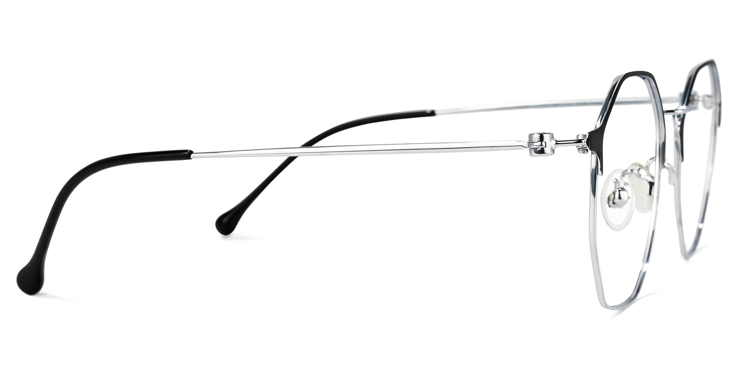 Chasisty Geometric Black Glasses | ZEELOOL UK2