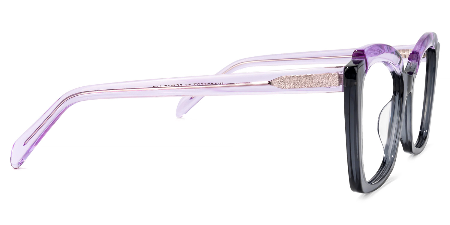 Benesa Browline Gray Glasses | ZEELOOL UK2