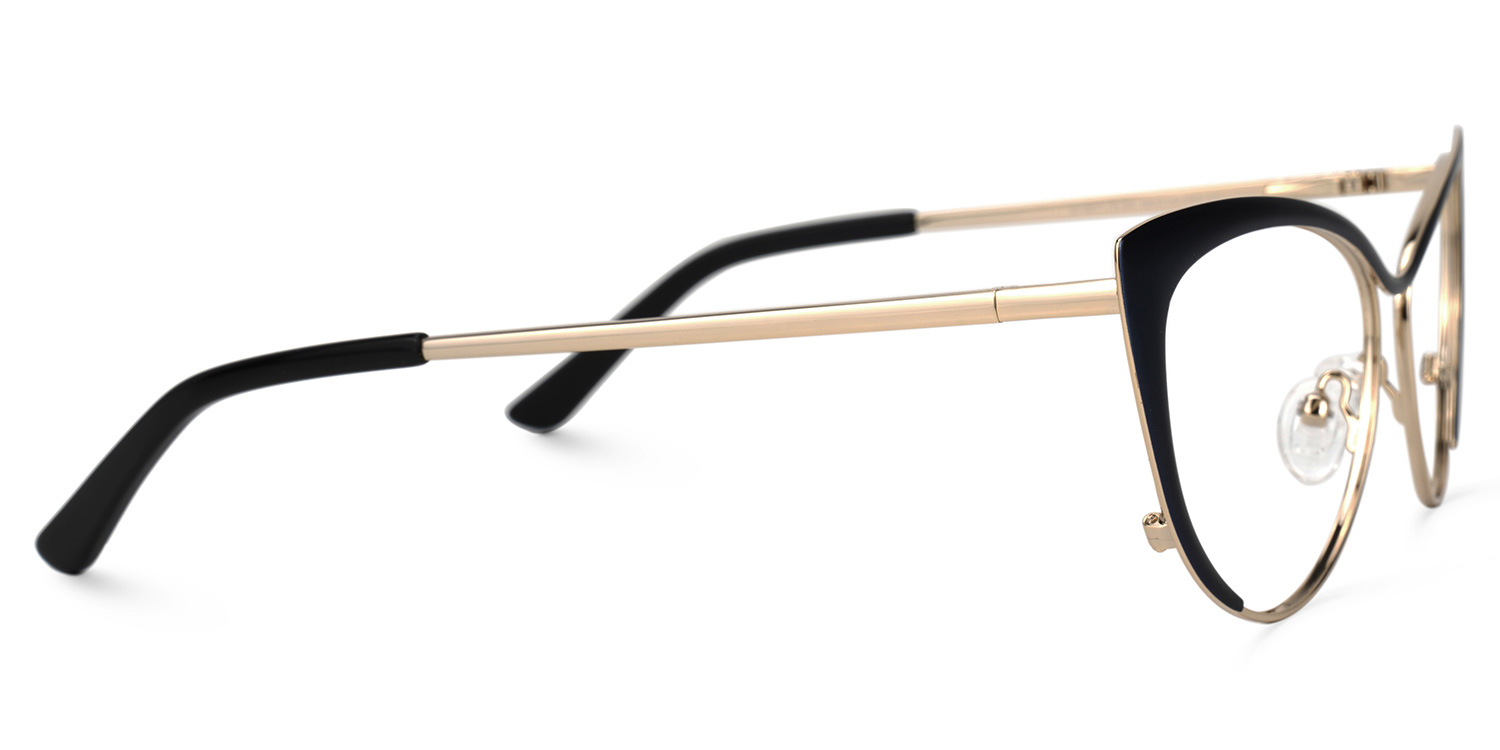 Cateye Dark Blue Glasses | ZEELOOL UK2