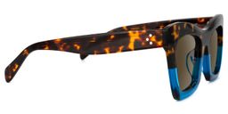 Benitez Square Blue Glasses2