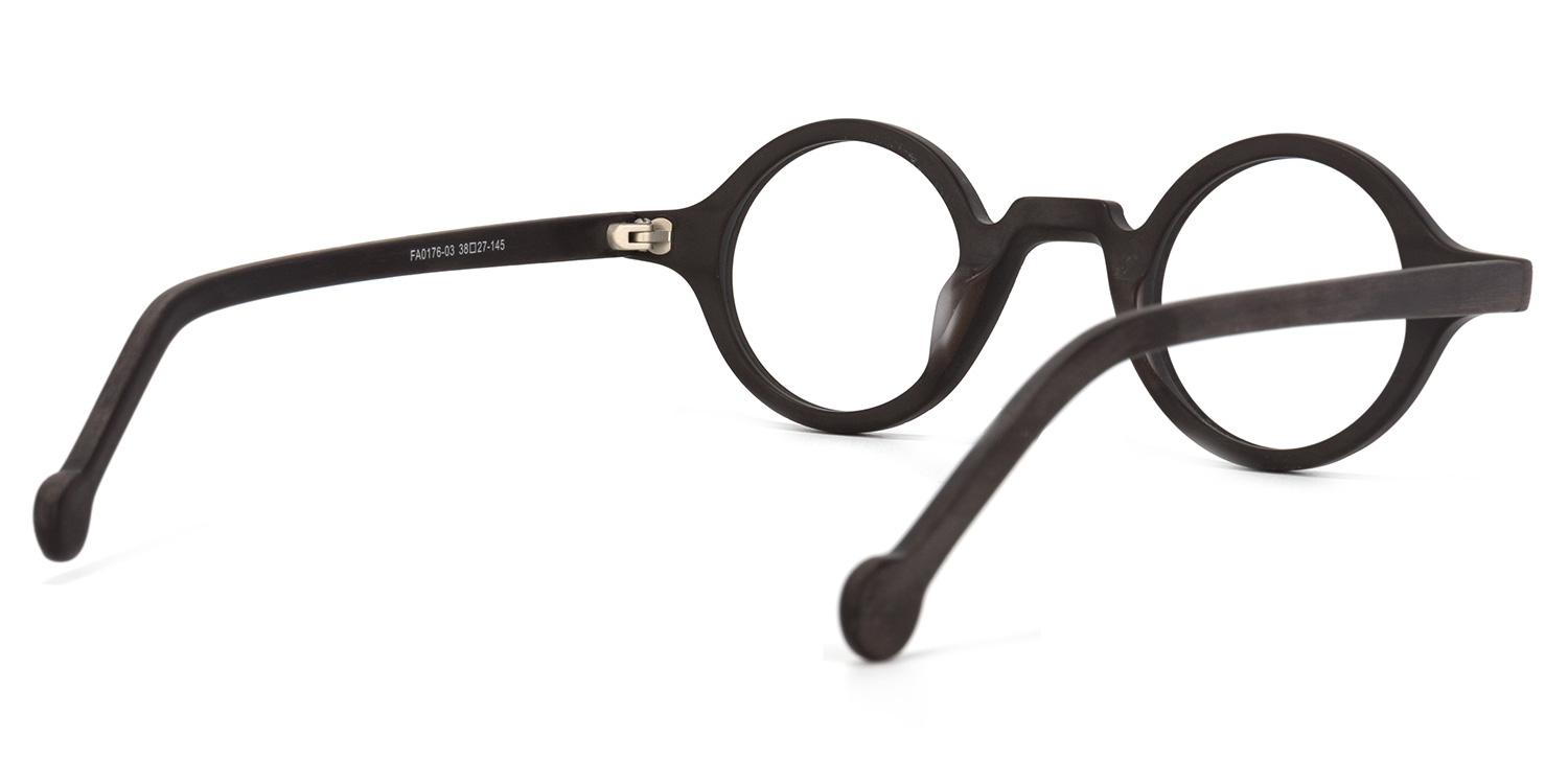 Arale Round Burnt-Umber Eyeglasses Online for Sale4
