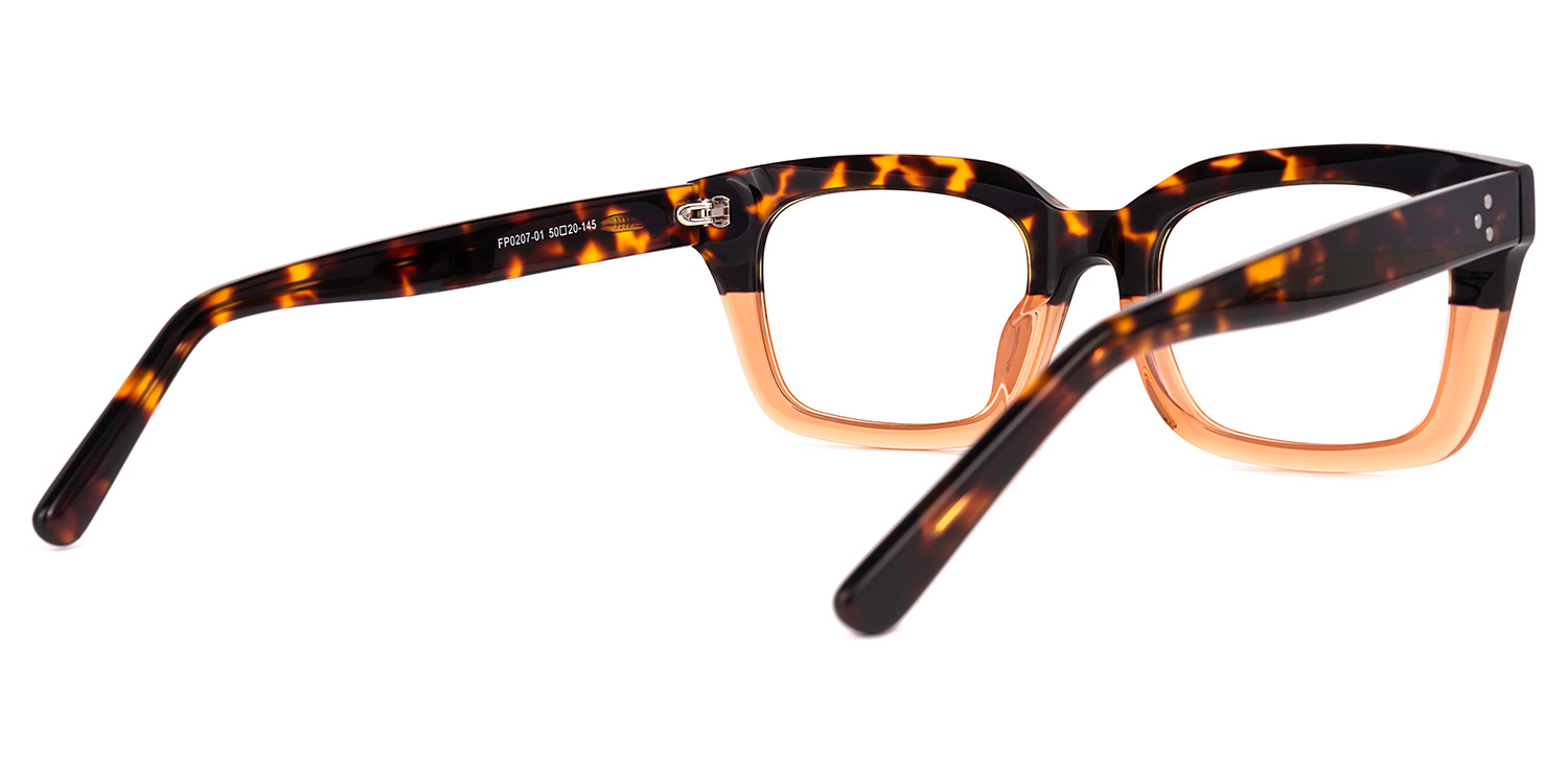 Cloris Rectangle Tortoise Glasses | ZEELOOL UK3