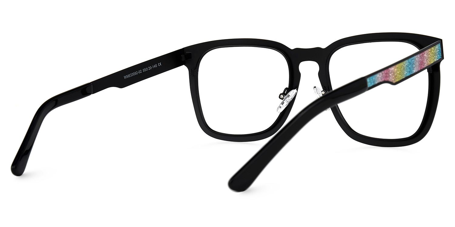 Joanne Rectangle Rainbow Glasses | ZEELOOL UK3