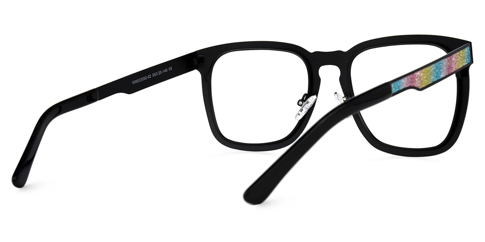 Joanne Rectangle Rainbow Glasses | ZEELOOL UK3