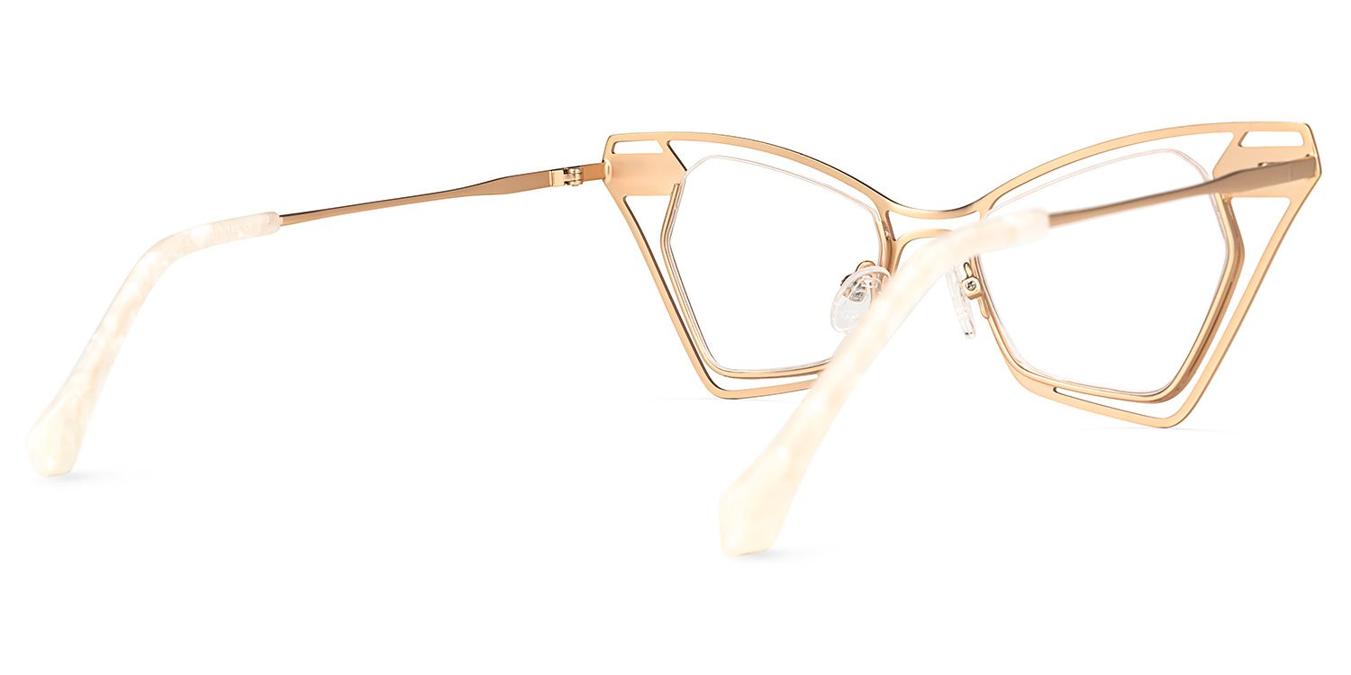 Janelle Butterfly Gold Glasses | ZEELOOL UK3