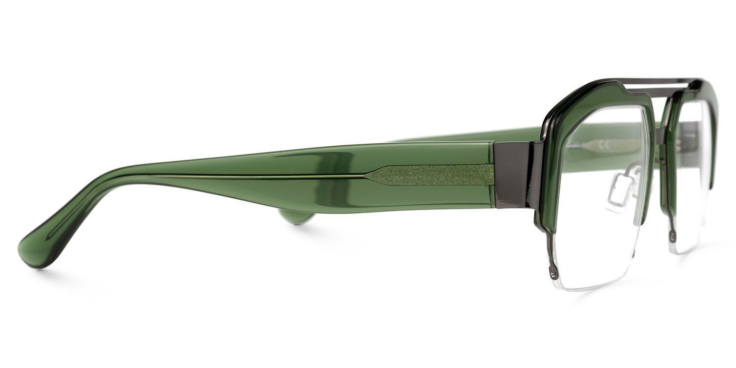 Curtis Aviator Green Glasses | ZEELOOL UK2