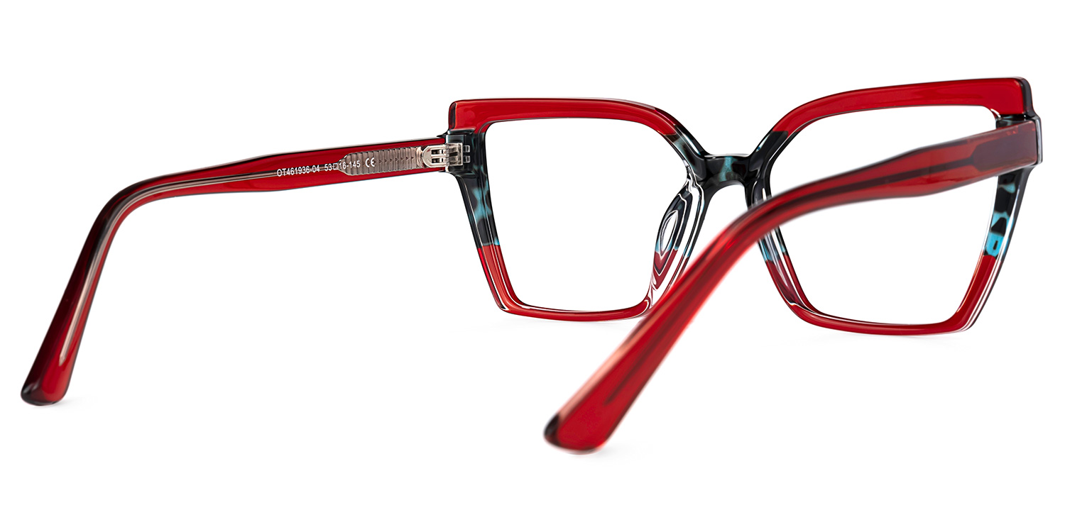 Lonnie Butterfly Red Glasses | ZEELOOL UK3
