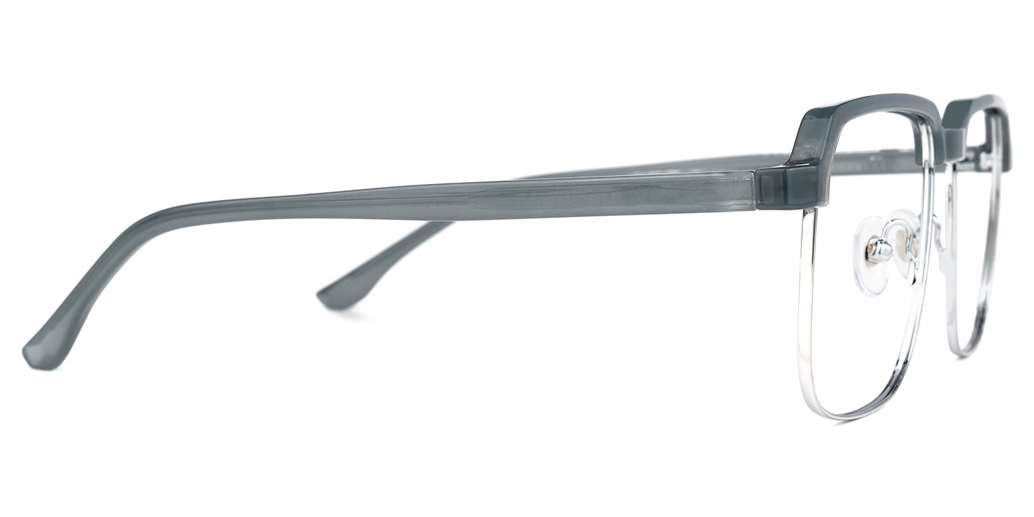 Cherron Browline Gray Glasses | ZEELOOL UK2