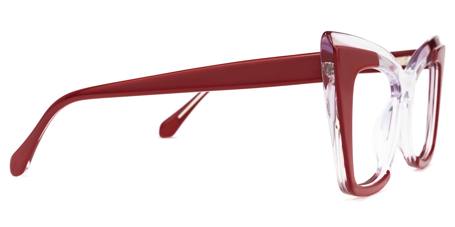 Mindya Cateye Red Glasses | ZEELOOL UK2