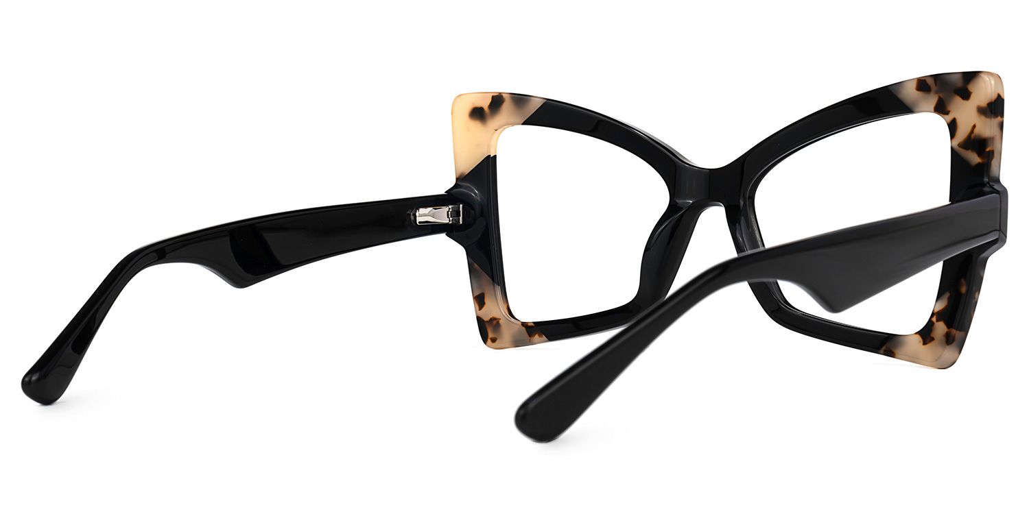 Joanie Geometric Black Glasses | ZEELOOL UK3