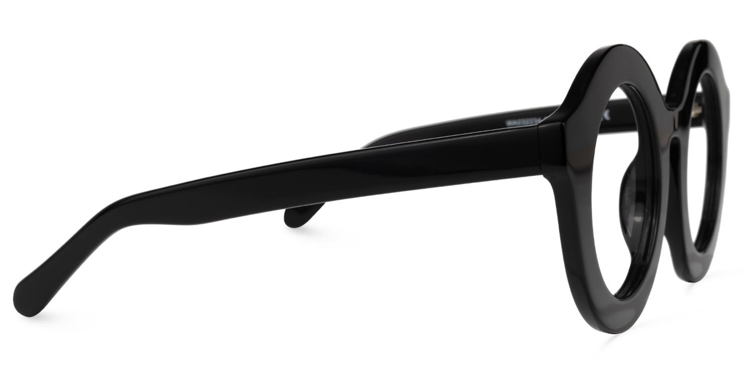 Vilmary Round Black Glasses | ZEELOOL UK2