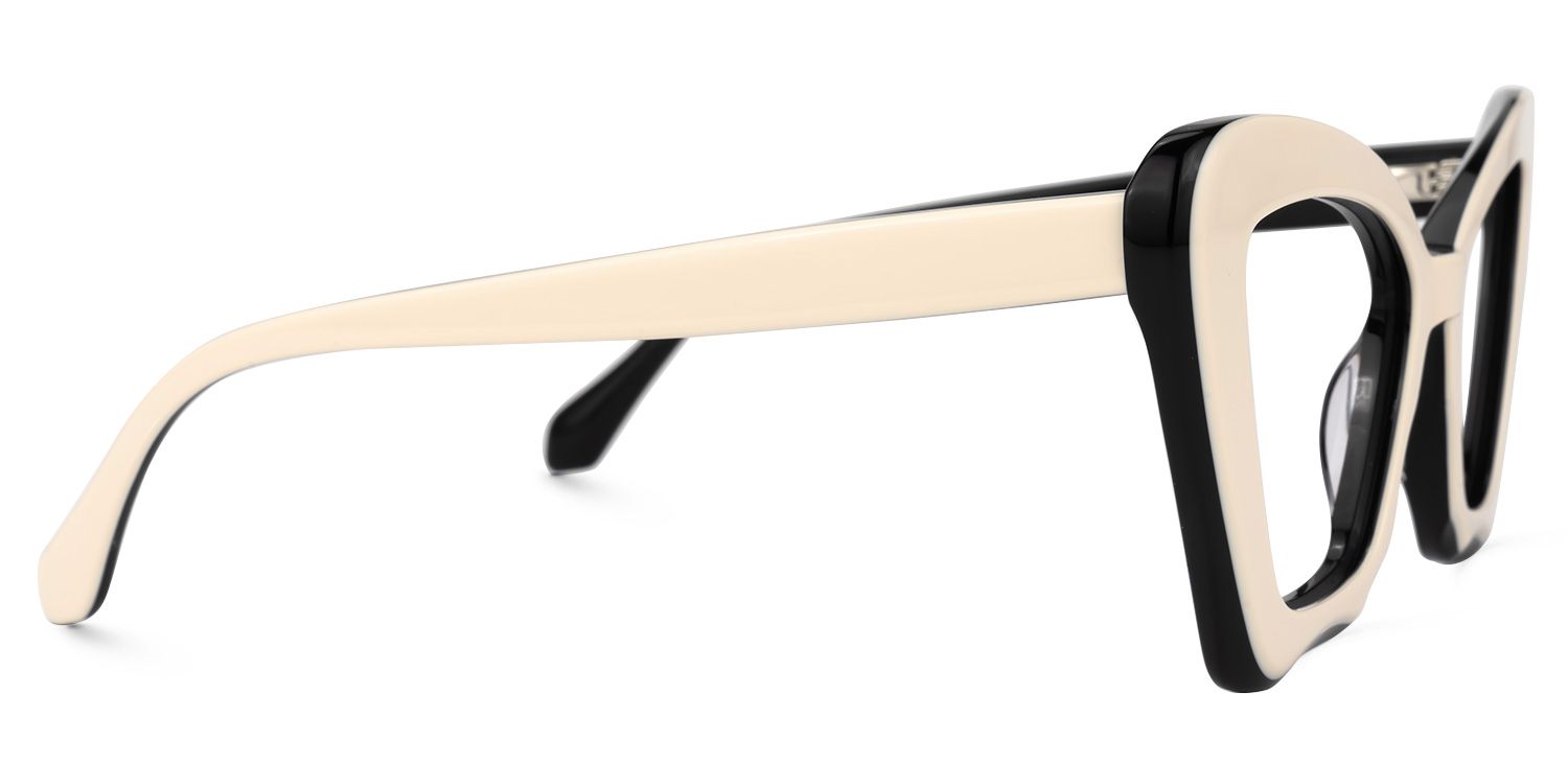 Pauline Cateye Milky Glasses | ZEELOOL UK2