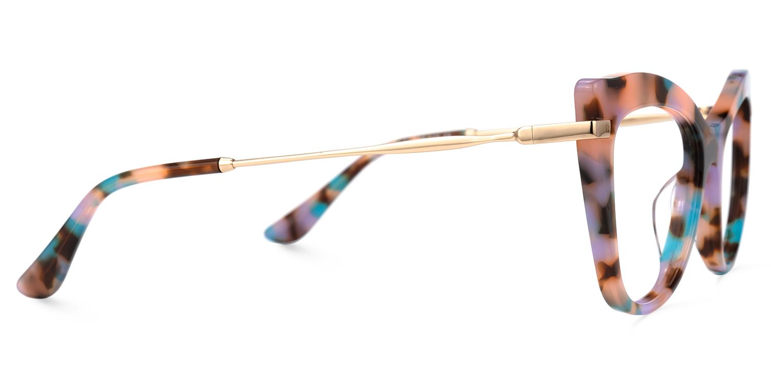 Indira Cat Eye Pink-Tortoise Glasses | ZEELOOL UK2