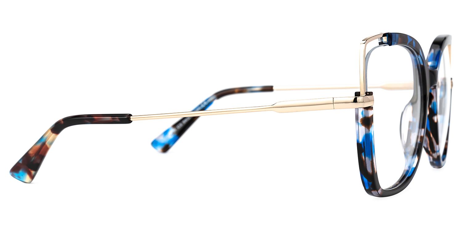 Tuyen Square Blue-Tortoise Glasses | ZEELOOL UK2