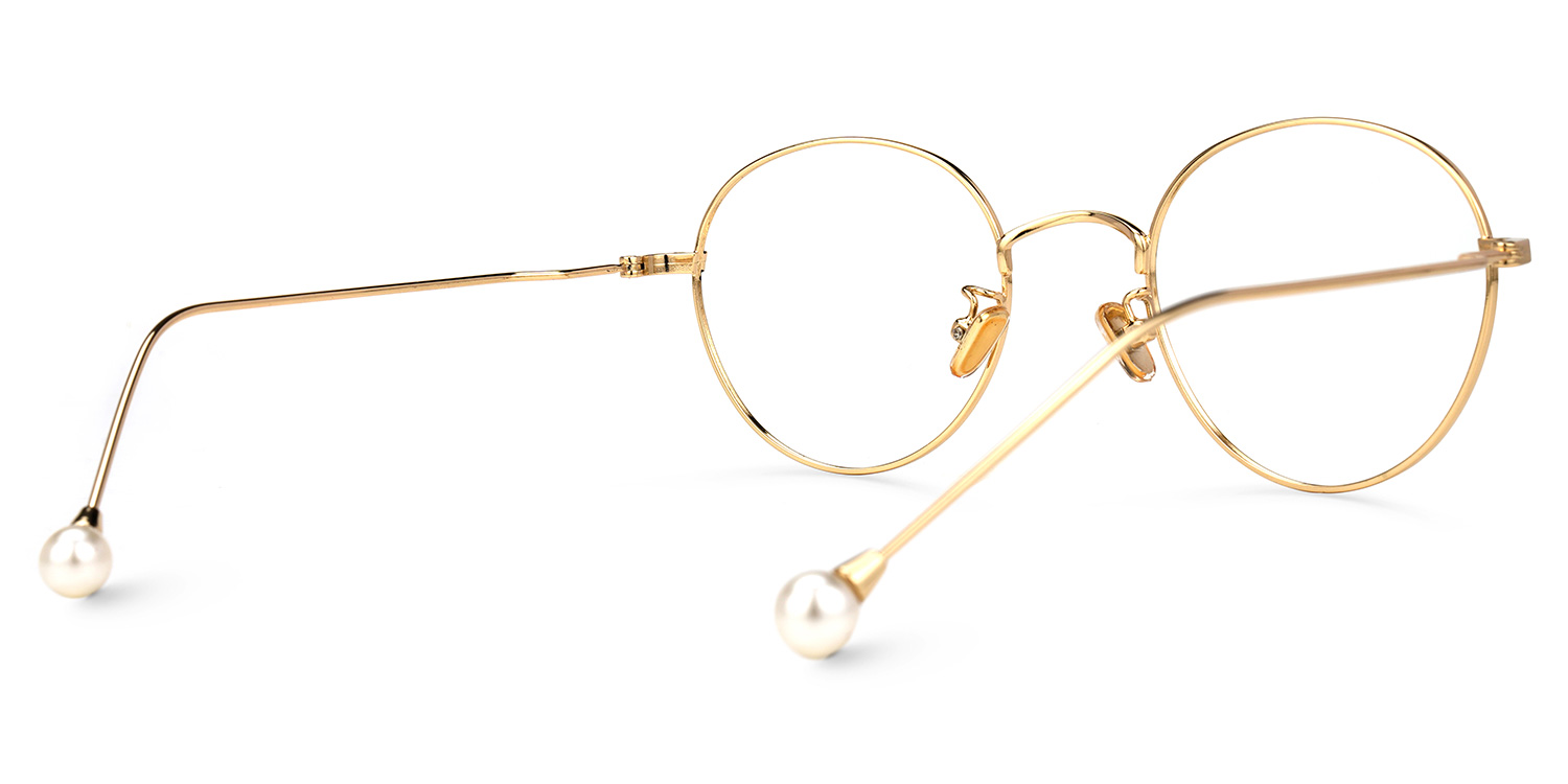 Kristina Round Black Glasses3