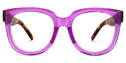Harrell Square Purple Glasses0