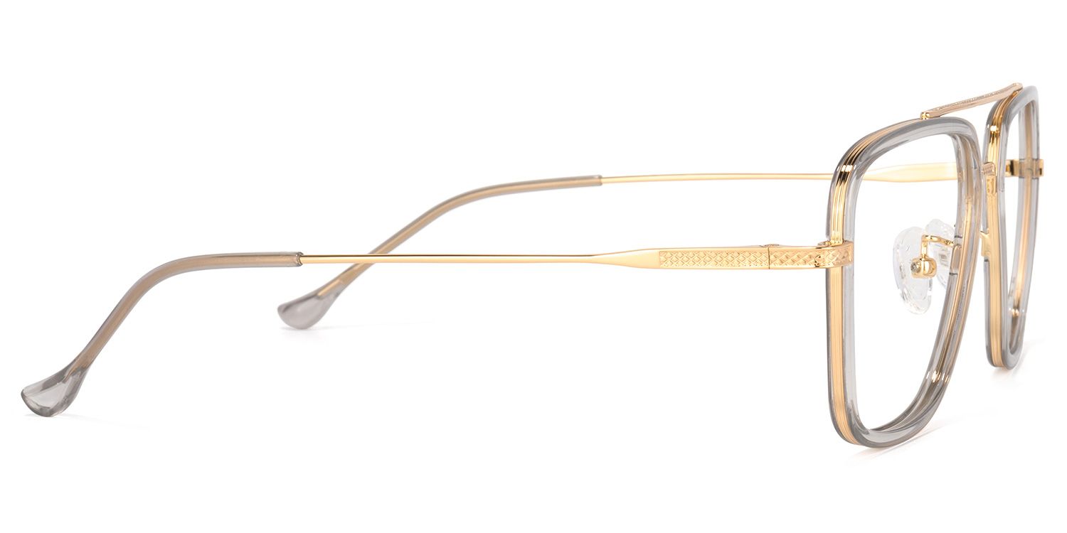 Nayeli Aviator Gray-Gold Glasses | ZEELOOL UK3
