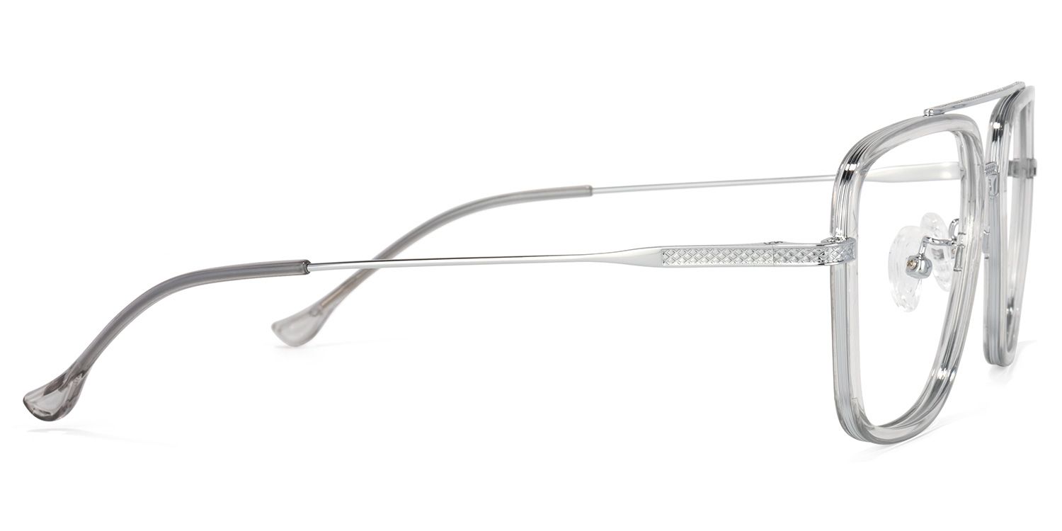 Nayeli Aviator Gray-Silver Glasses | ZEELOOL UK3