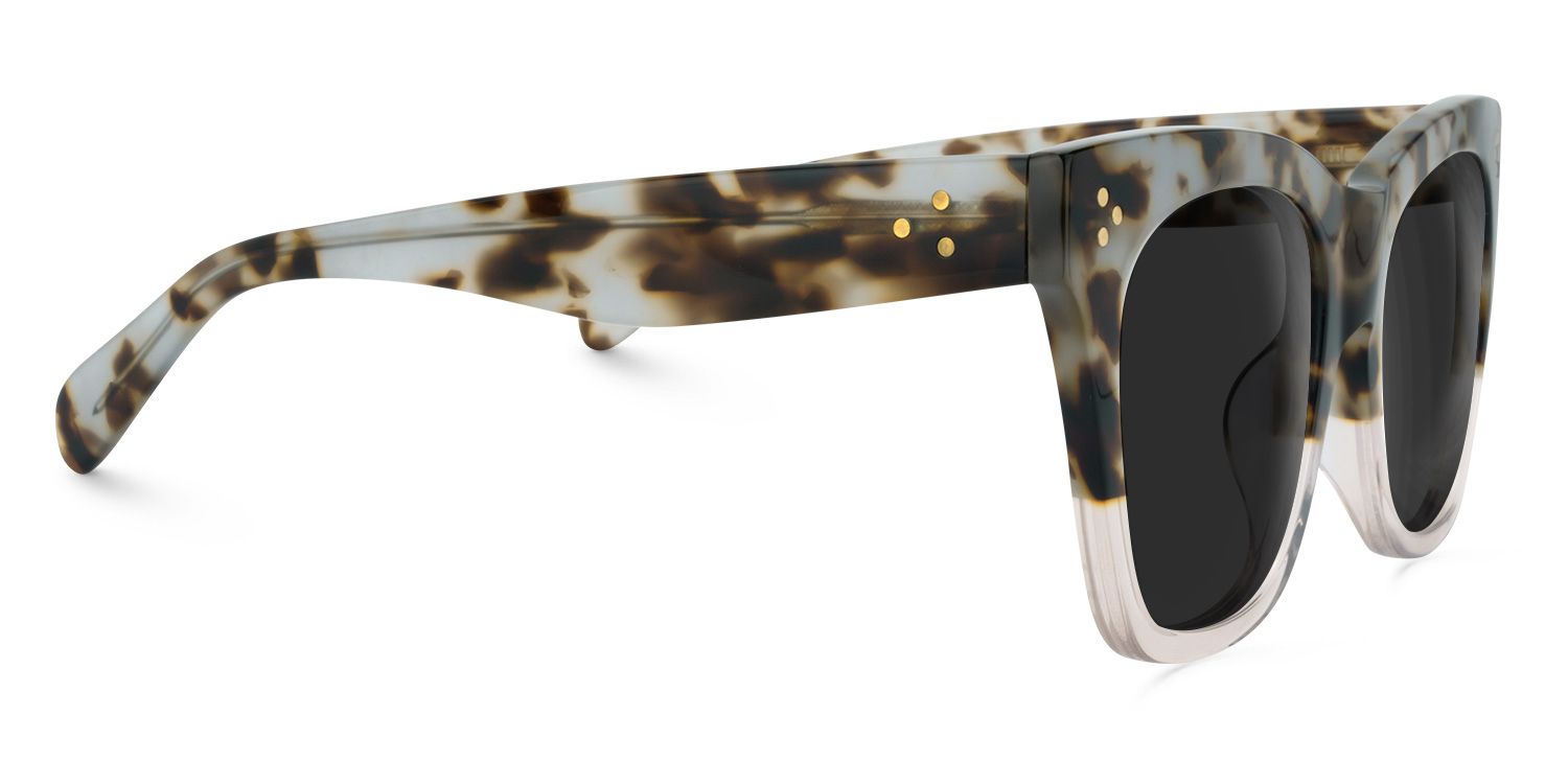 Tandy Rectangle Light-Tortoise Sunglasses | ZEELOOL UK3
