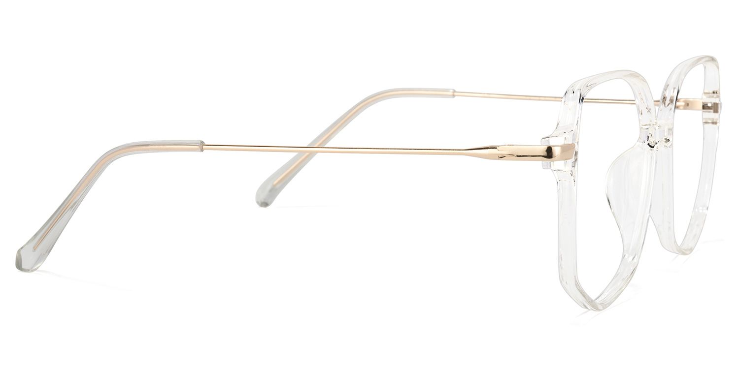 Payton Geometric Clear Eyeglasses | ZEELOOL UK3