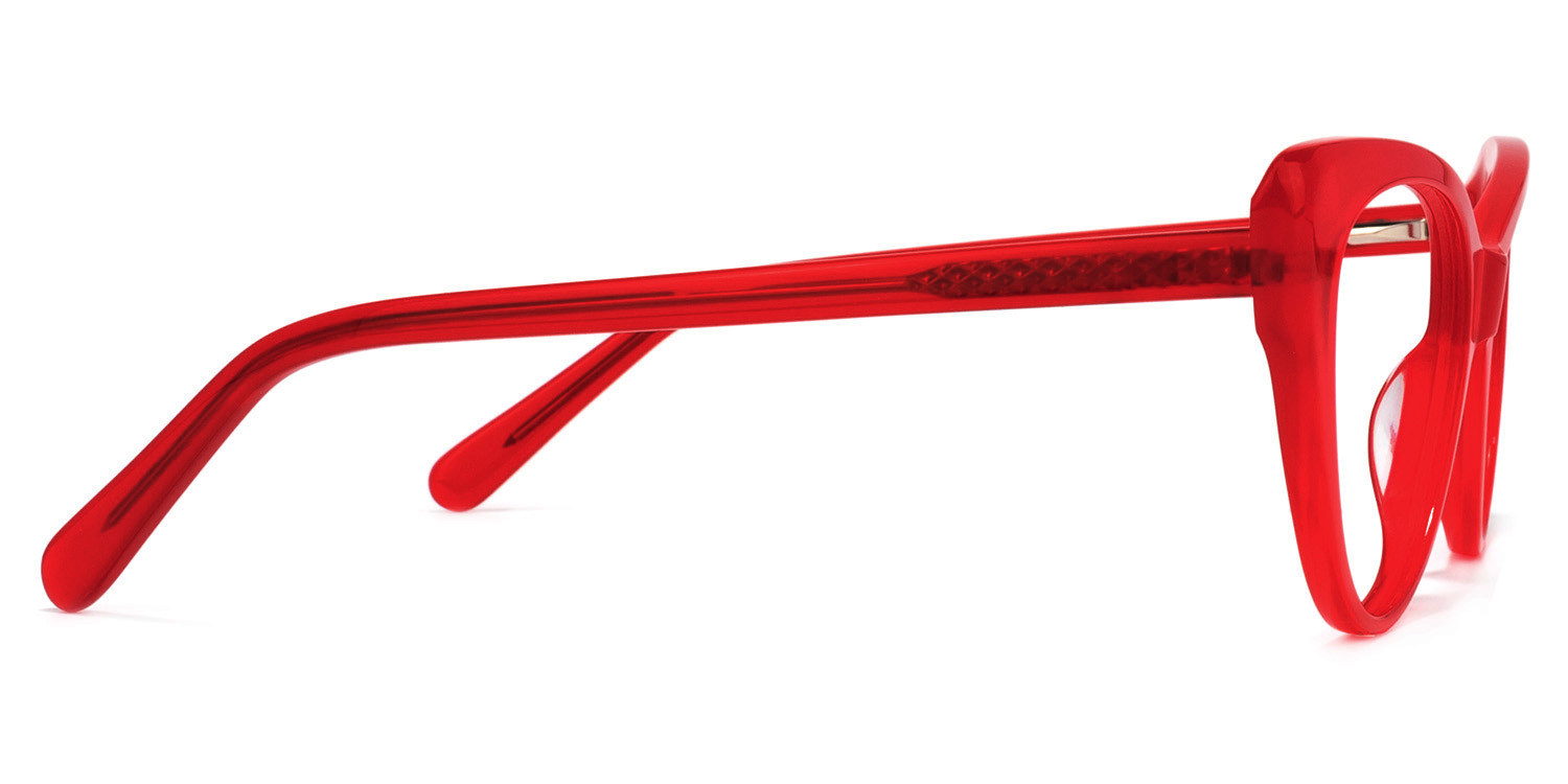 Cat Eye Red Glasses | ZEELOOL UK3