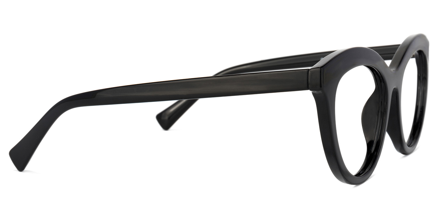 Fairy Cateye Black Glasses3