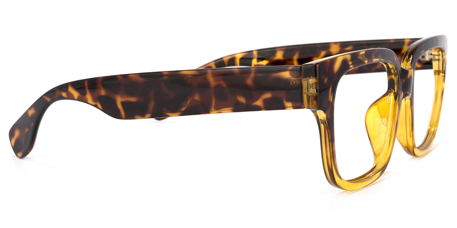 Colin Rectangle Tortoise Glasses | ZEELOOL UK3