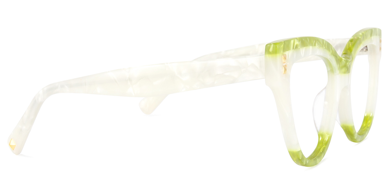 Cascata Cateye Green Glasses | ZEELOOL UK3