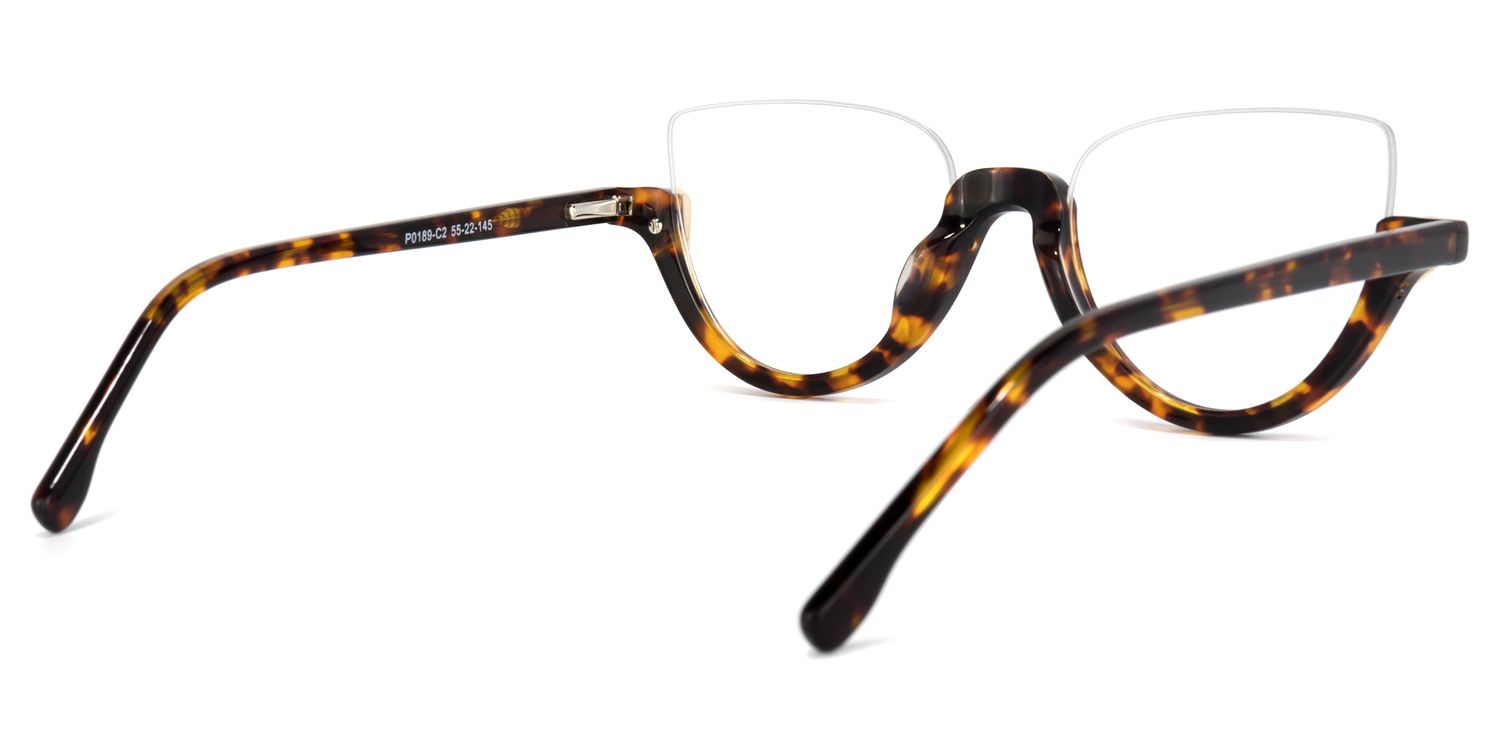 Felicia Tortoise Cat-Eye Frame Glasses | ZEELOOL UK4