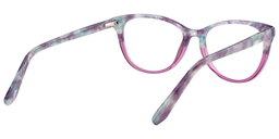 Edith Cateye Purple Pattern Glasses5