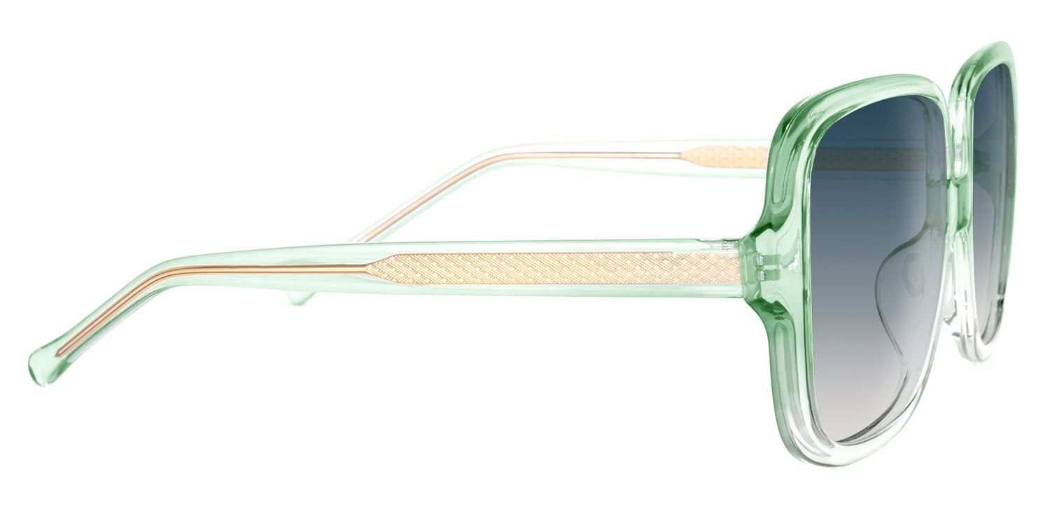 Raymond Square Green Sunglasses | ZEELOOL UK3