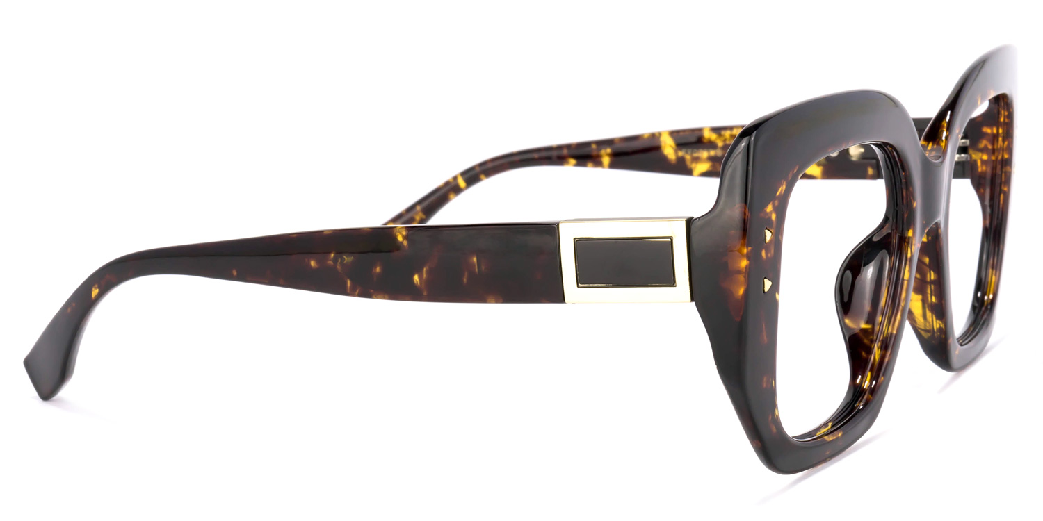 Sienna Square Tortoise Glasses | ZEELOOL UK3