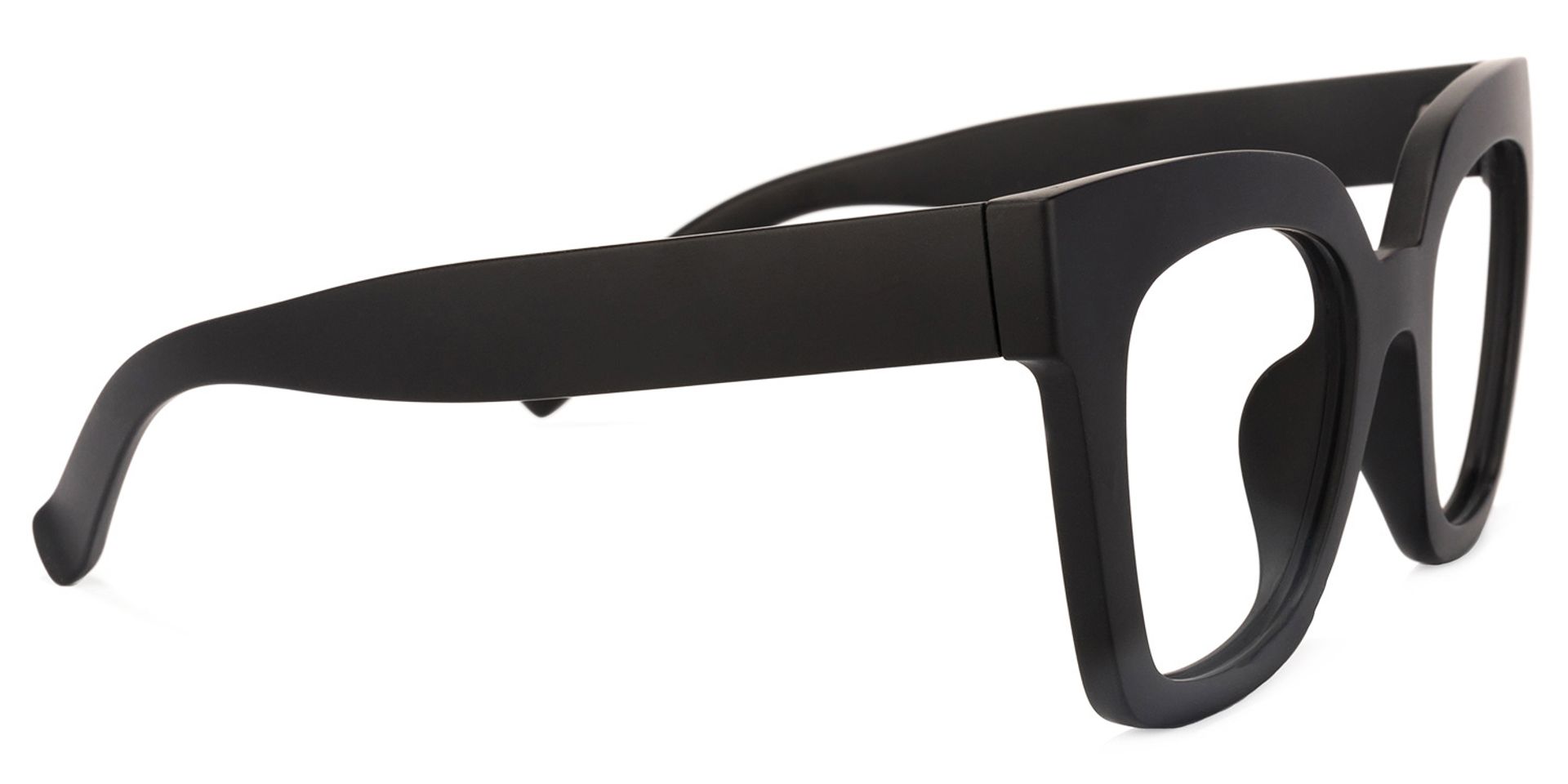 Malcolm Square Matte Black Glasses with Prescription3