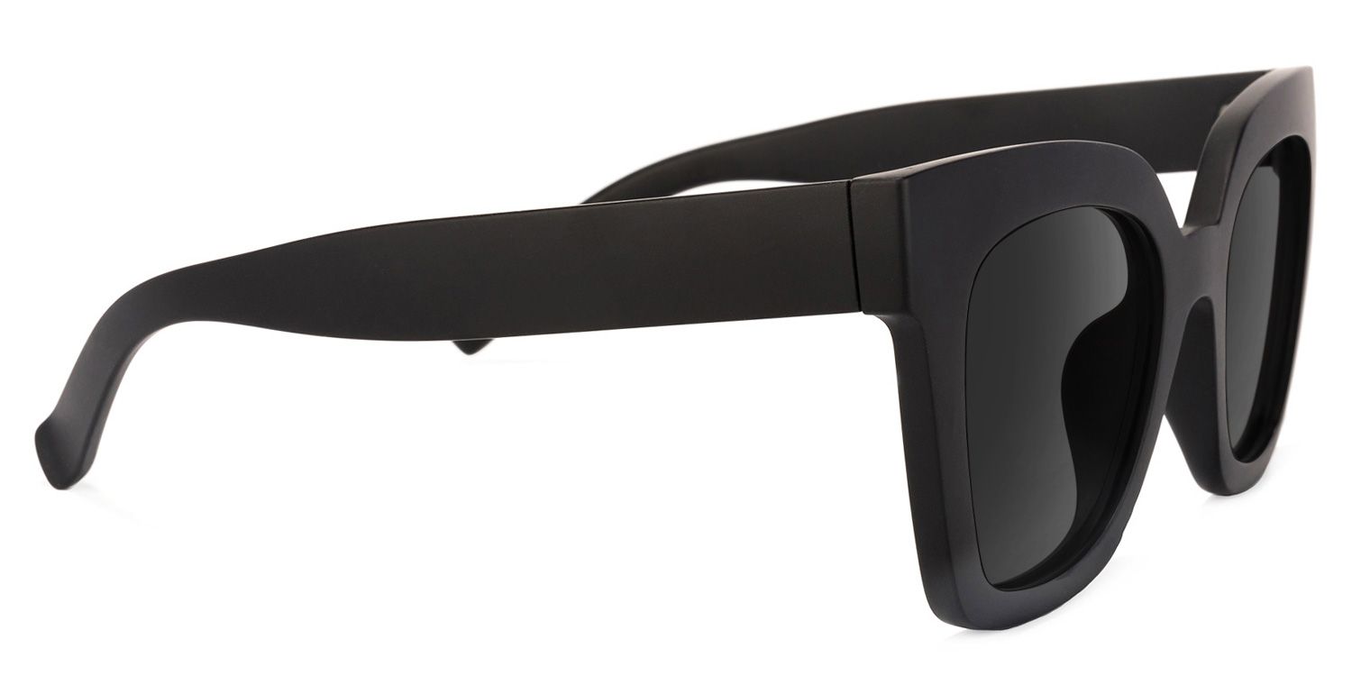 Malcolm Black Sunglasses with Square Frames | ZEELOOL UK2