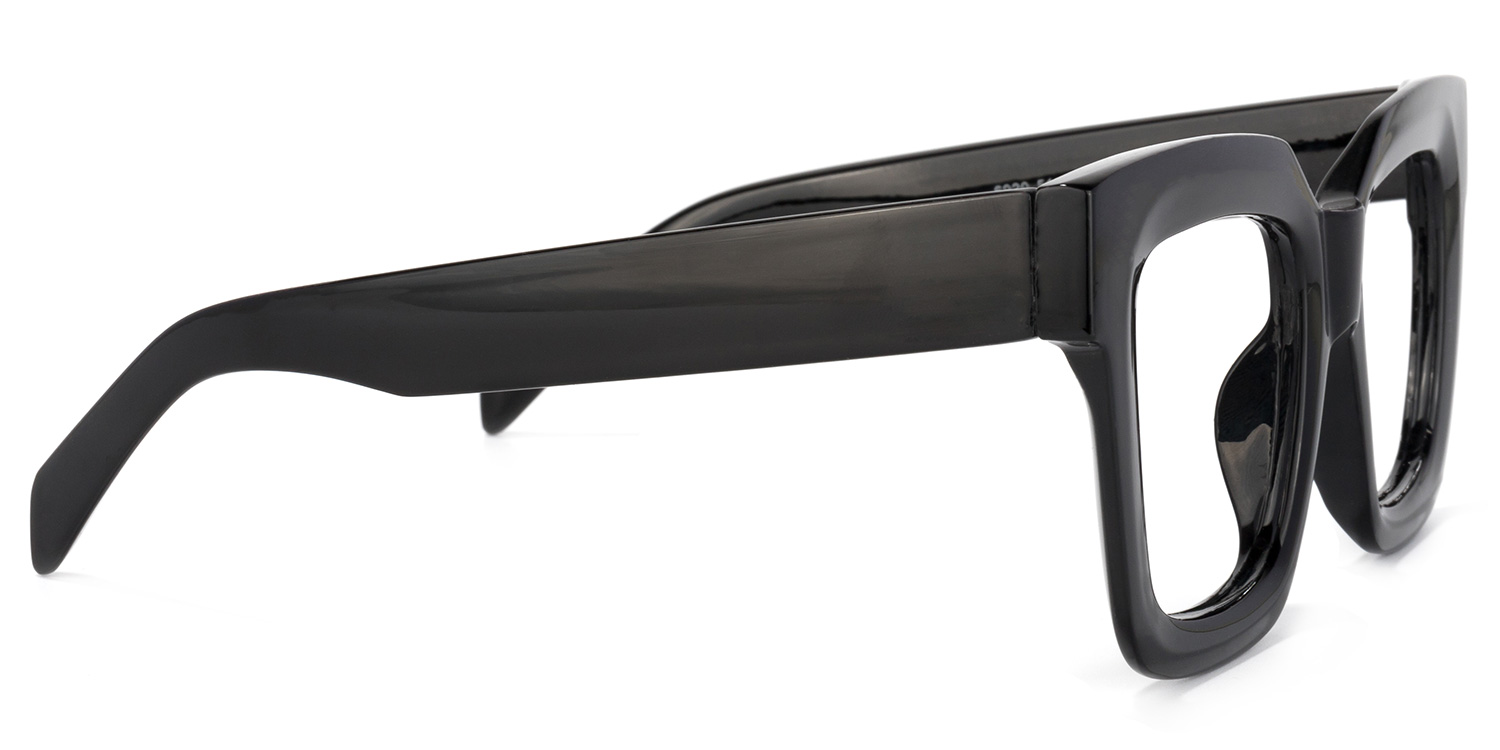 Trinity Square Black Glasses | ZEELOOL UK3