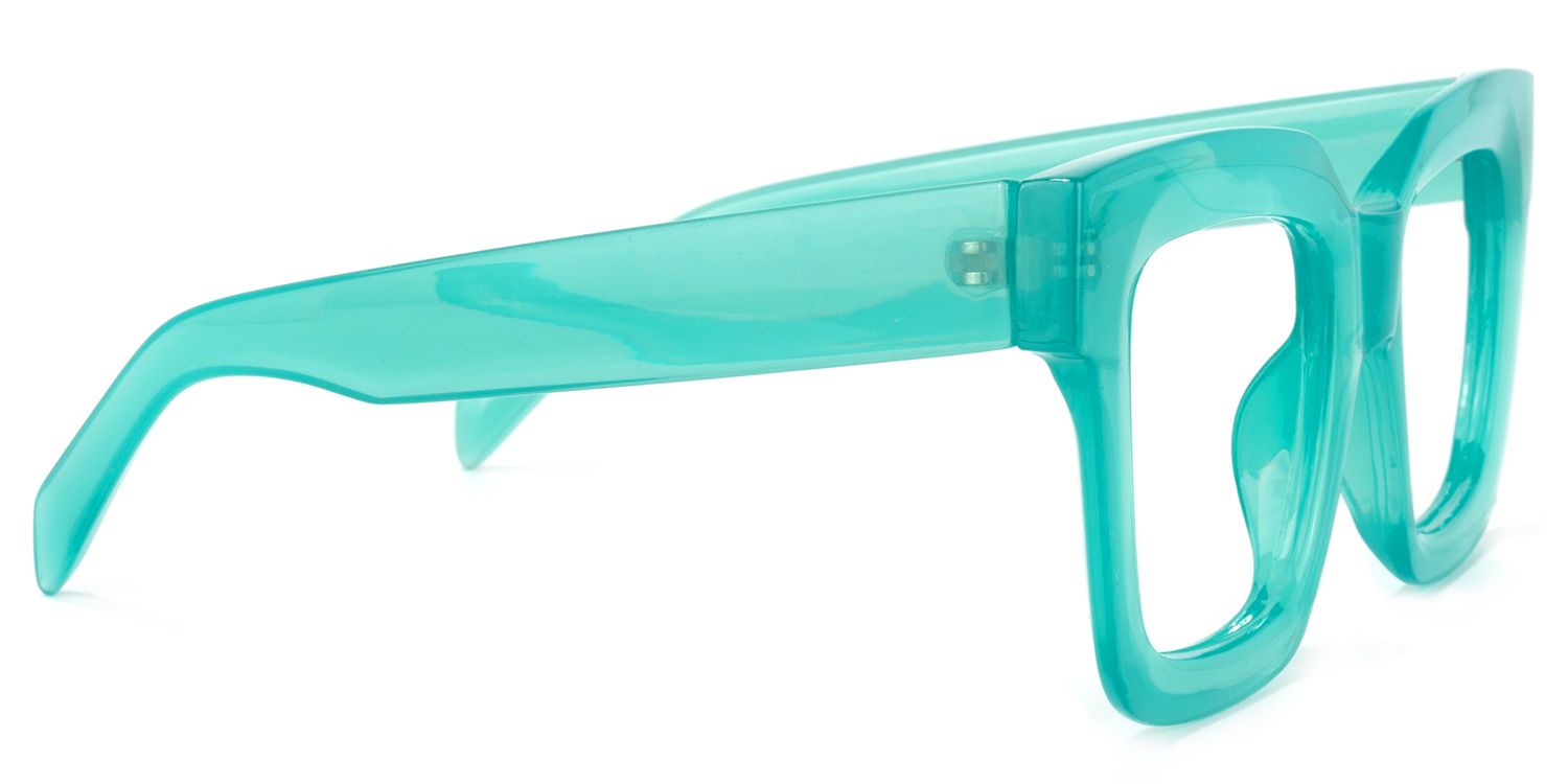 Trinity Square Green Glasses | ZEELOOL UK3