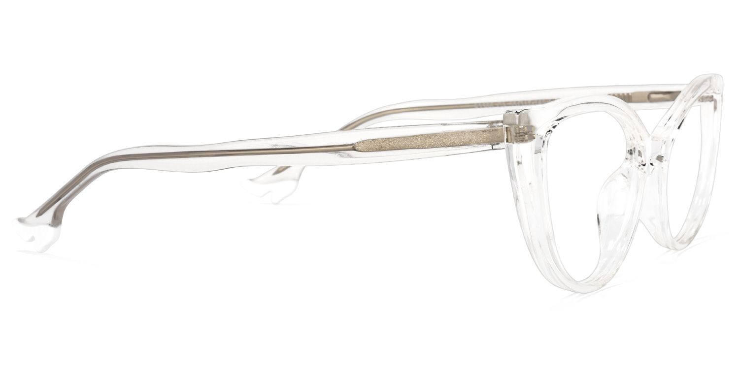 Theodore Cateye Clear Glasses | ZEELOOL UK3