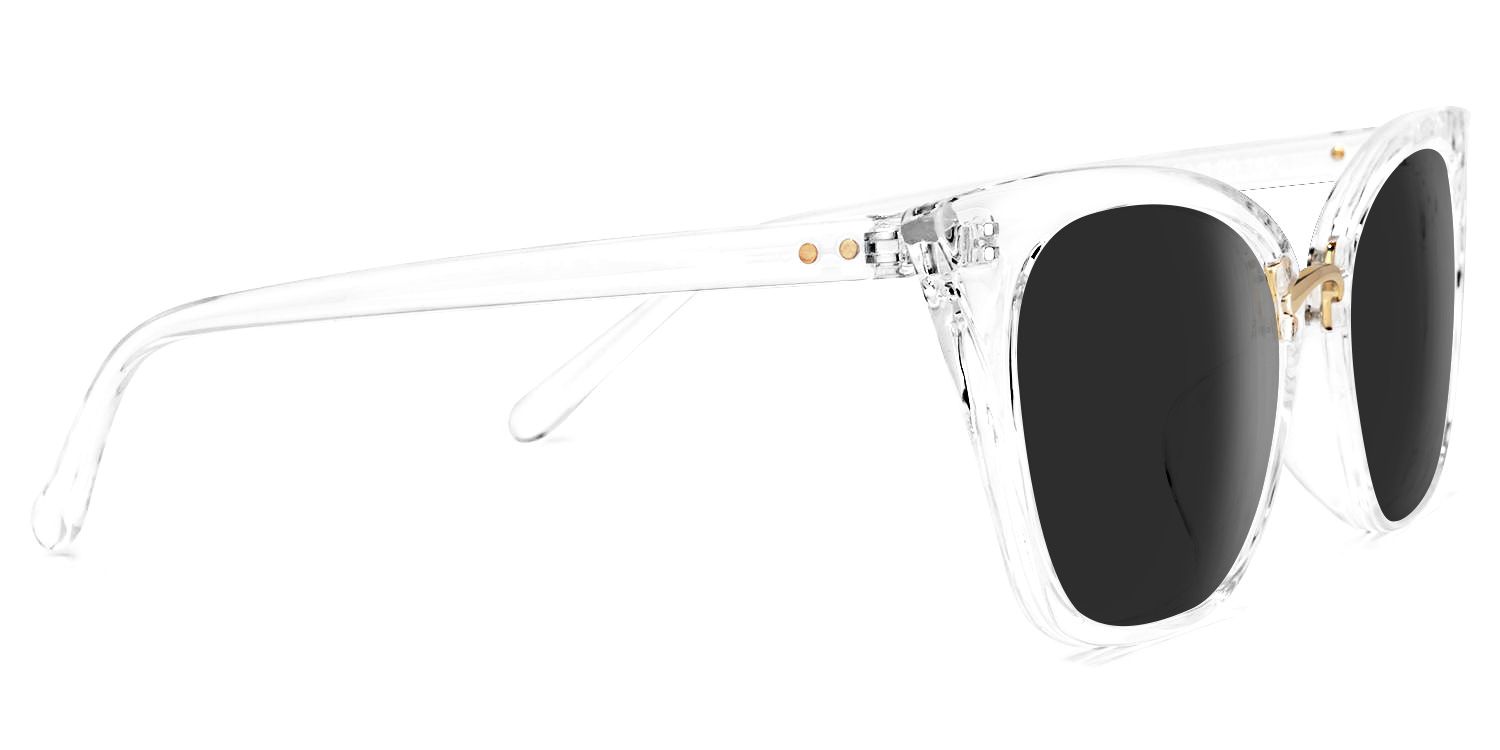 Chandrikar Clear Cat Eye Polarized Sunglasses for Driving | ZEELOOL UK2