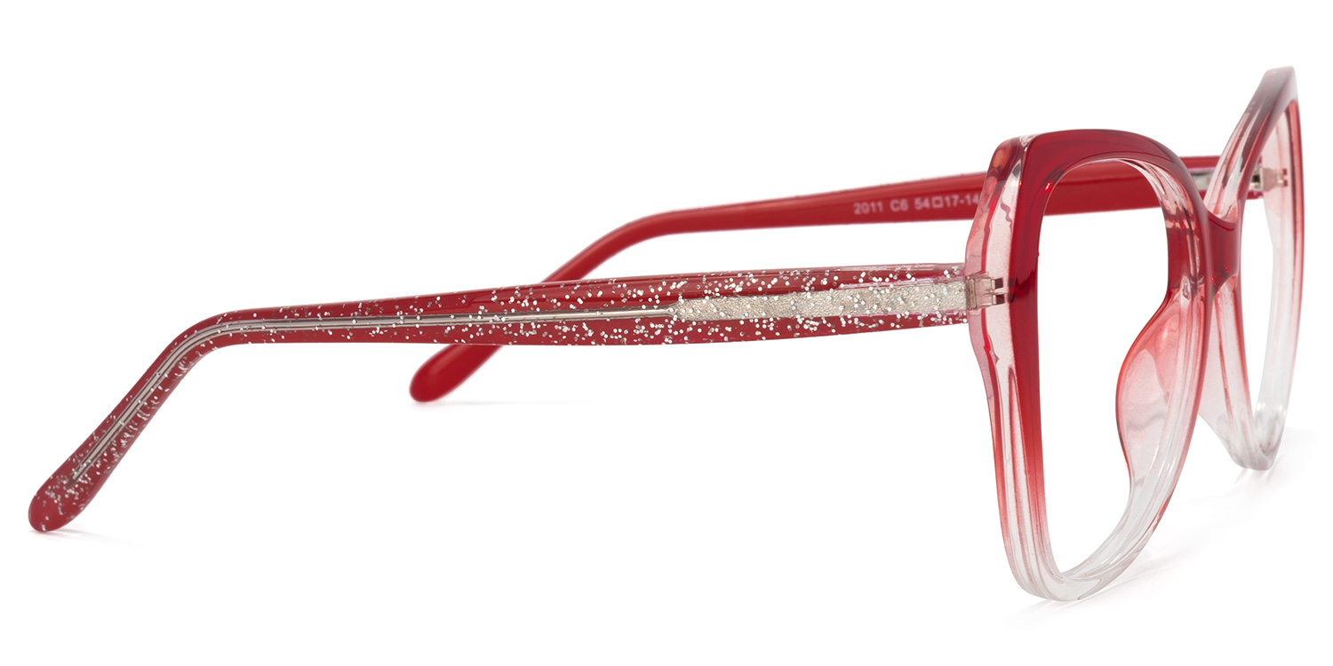 Eleanora Butterfly Red Glasses2